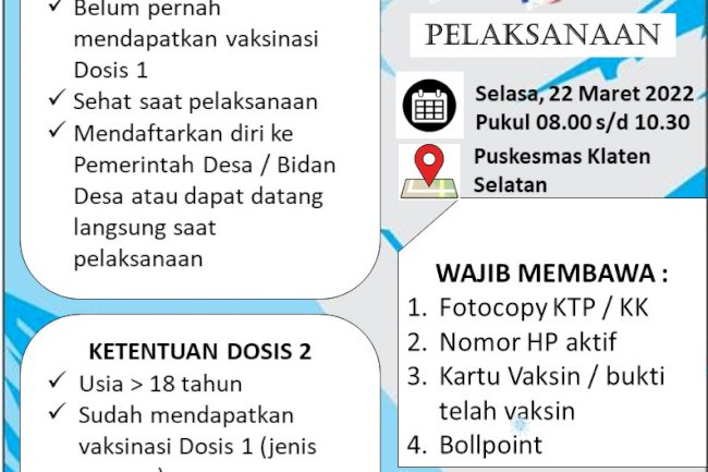 Pelayanan KIA Puskesmas Klaten Selatan