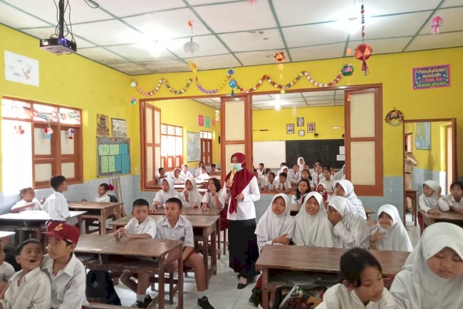 EDUKASI BAHAYA MEROKOK DI SDN 2 KARANGLO, OLEH TIM PROMKES PUSKESMAS KLATEN SELATAN