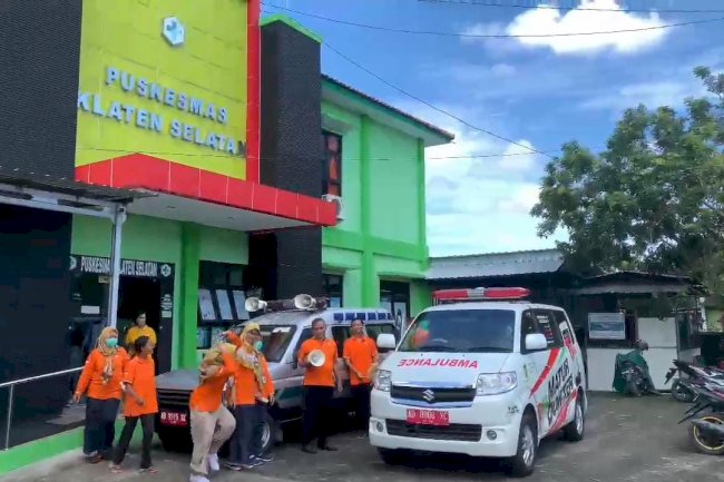 PERINGATI HARI KESIAPSIAGAAN BENCANA 2024 : PUSKESMAS KLATEN SELATAN BUNYIKAN KENTONGAN DAN SIRINE