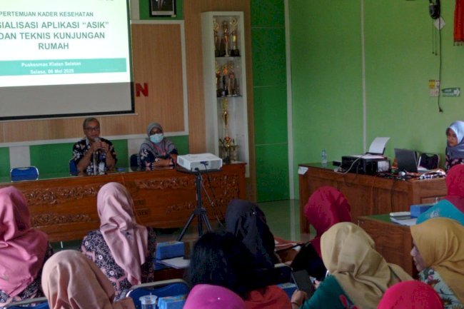 KAKAK CANTIK : Sosialisasi Aplikasi ''ASIK'' dan Teknis Kunjungan Rumah