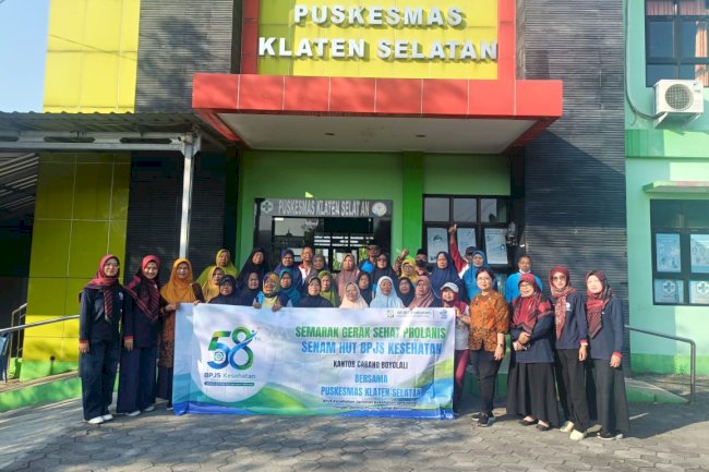 Semangat HUT BPJS Kesehatan, Puskesmas Klaten Selatan Ajak Peserta Prolanis Wujudkan Hidup Sehat dan Berkualitas