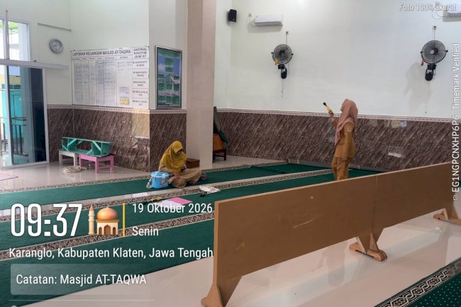 Wujudkan Tempat Ibadah Sehat, Puskesmas Klaten Selatan Lakukan Inspeksi Kesehatan Lingkungan
