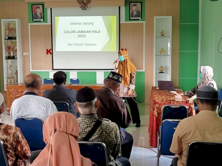 SOSIALISASI DAN PEMERIKSAAN KESEHATAN CALON JAMAAH HAJI WILAYAH KERJA KLATEN SELATAN TAHUN 2023