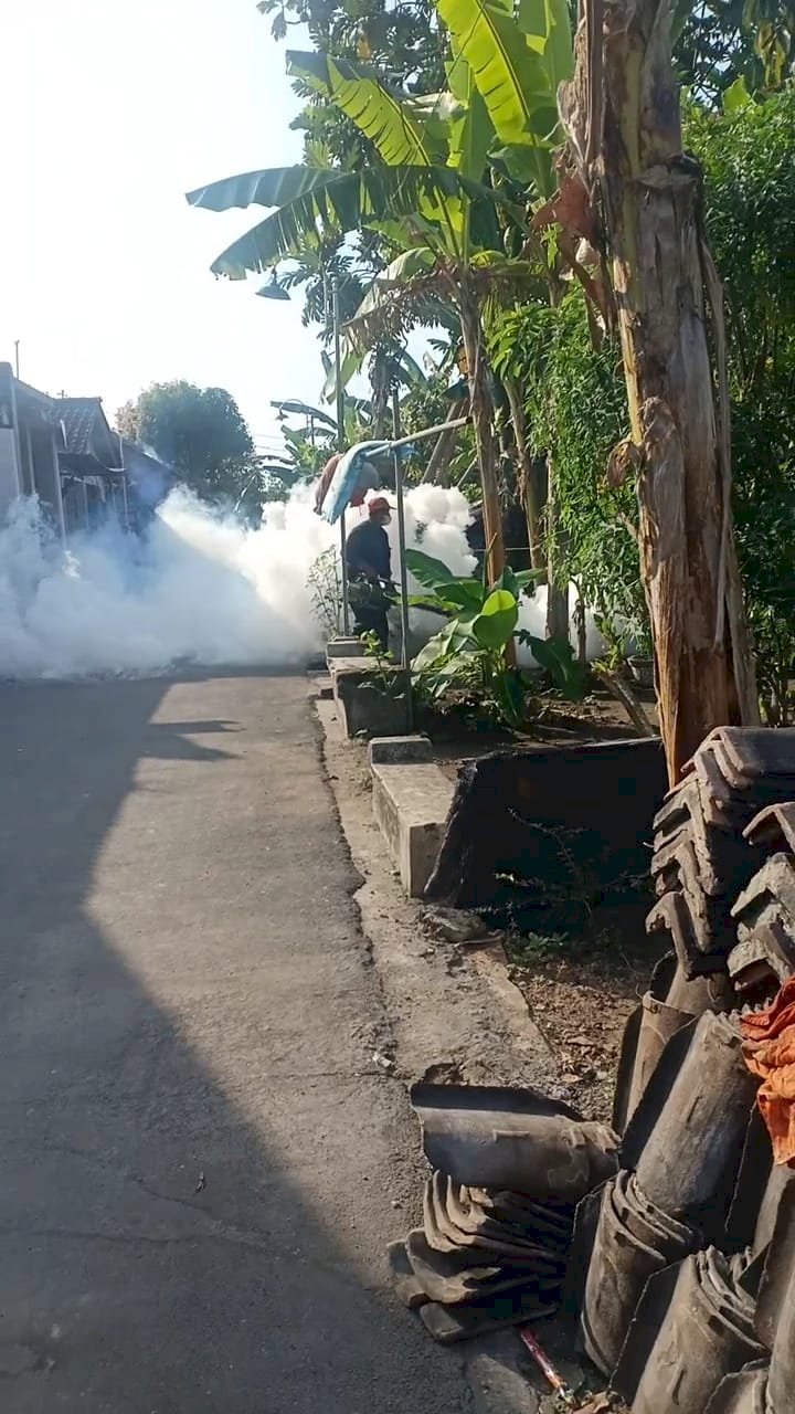 Kegiatan Fogging Pemberantasan Nyamuk Dewasa Pencegahan Penularan Demam