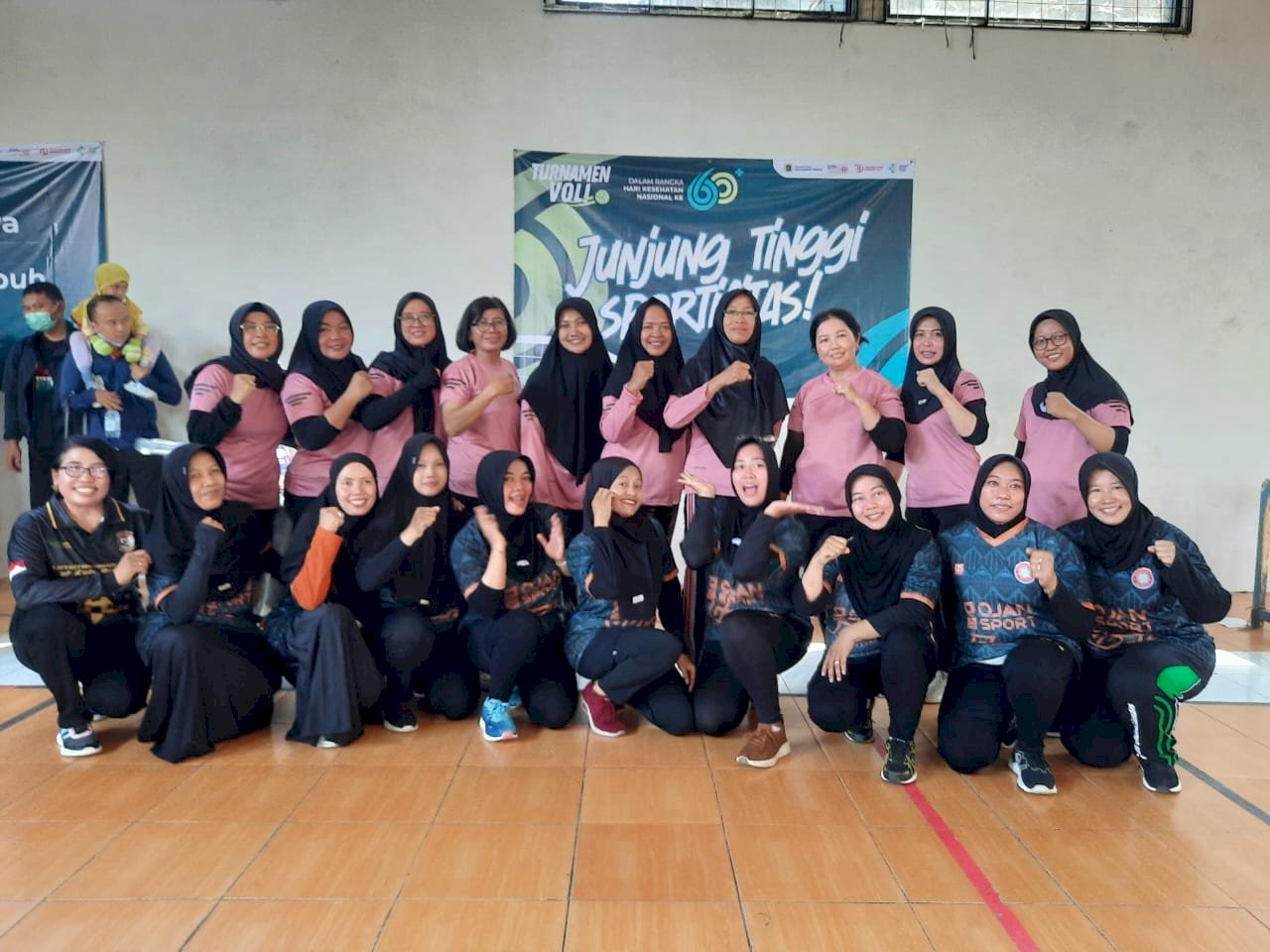 Adu Kuat Rubber Set, Tim Volly Putri Puskesmas Klaten Selatan VS Puskesmas Kebondalem Lor