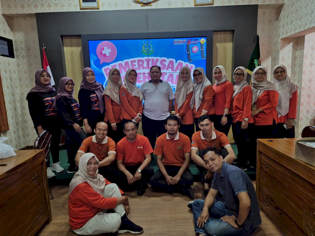 Sinergi Sehat, Puskesmas Klaten Selatan Layani Pemeriksaan Cek Kesehatan Gratis di Kejari Klaten