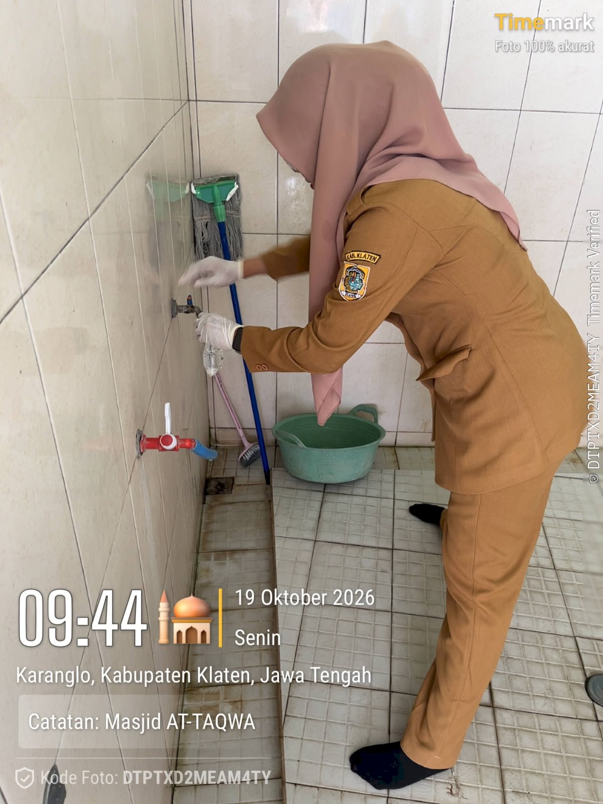 Wujudkan Tempat Ibadah Sehat, Puskesmas Klaten Selatan Lakukan Inspeksi Kesehatan Lingkungan